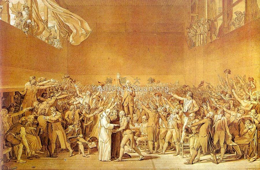 The Tennis Court Oath - 雅克-路易·大卫